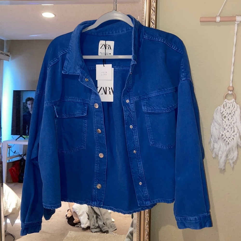 Oversized denim jacket